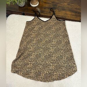 Room service leopard nightgown